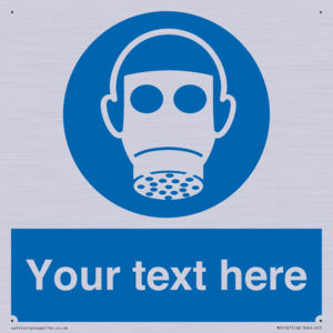 Custom Respirator Required Sign